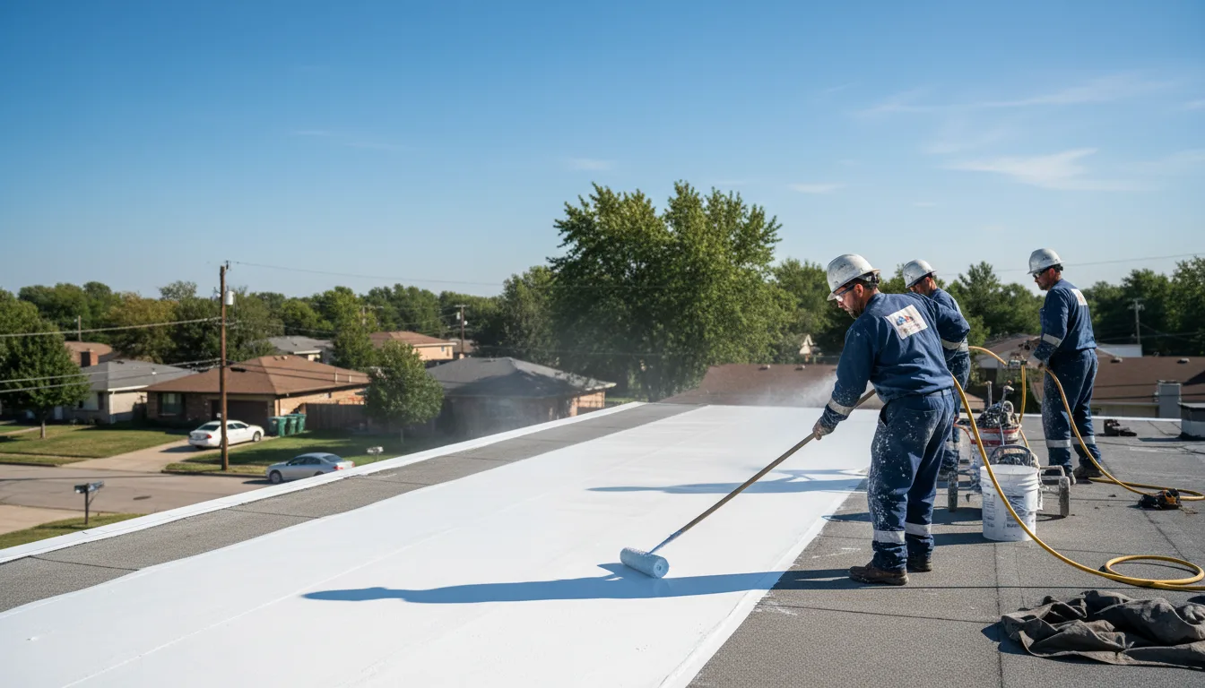 Commercial roof coating in Brown City, MI near me
